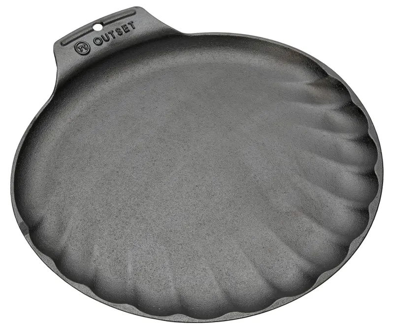 Outset Cast Iron Scallop Serving Pan – Oven-To-Table Seafood Presentation Dish 1
