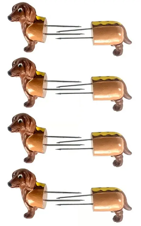 Outset Dachshund Corn Holders – 8-Piece Bbq Grip Set 1