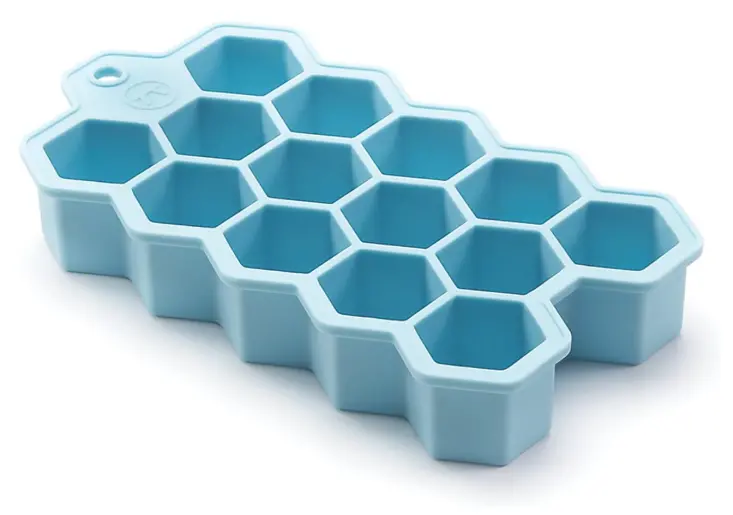 Outset Large Silicone Hexagonal Ice Cube Mold – Gourmet-Shaped Frozen Cubes 1