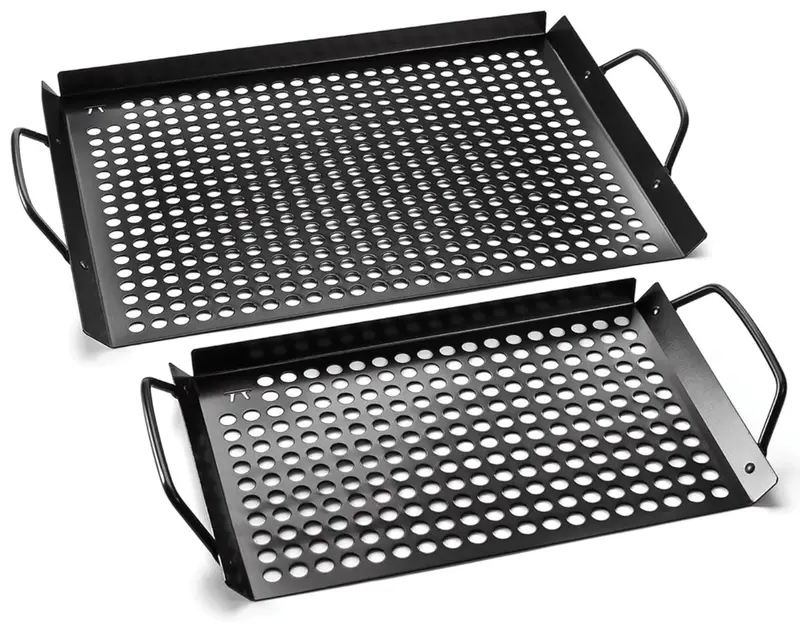 Outset Non-Stick Grill Grates – Durable Dual-Grid Set For Even Cooking 1