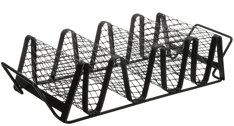Outset Non-Stick Taco Grill Rack – Vertical Stand For Even Heat Distribution 1