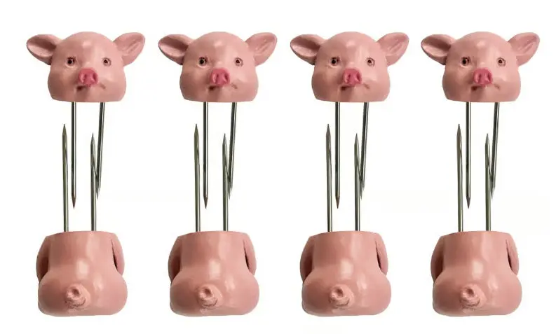Outset Piglet Corn Holders – 8-Piece Heat-Resistant Grilling Set 1