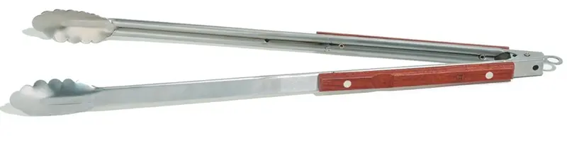 Outset Rosewood Extra-Long Locking Grill Tongs (22 Inches) 1