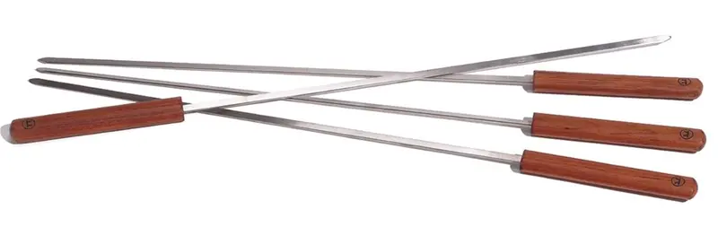 Outset Rosewood Set Of Four Long Barbecue Skewers (20 Inches) 1