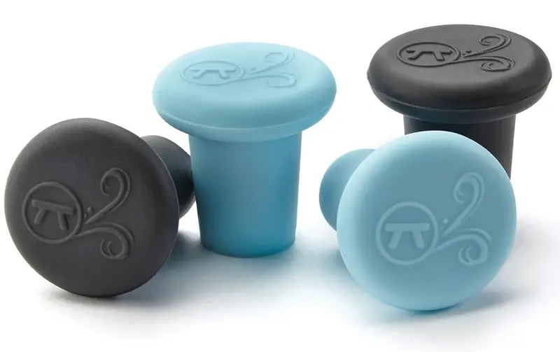 Outset Silicone Wine Bottle Stoppers – Airtight Seal Set (4 Pcs) 1