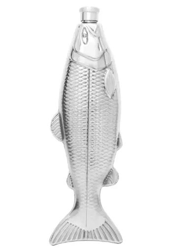 Outset Stainless Steel Fish-Shaped Travel Flask – Leak-Proof Portable Beverage Container 1