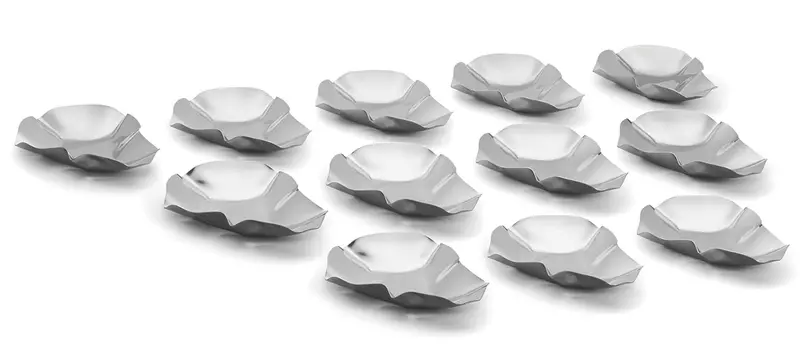 Outset Stainless Steel Grill-Safe Oyster Shells – Pack Of 12 1