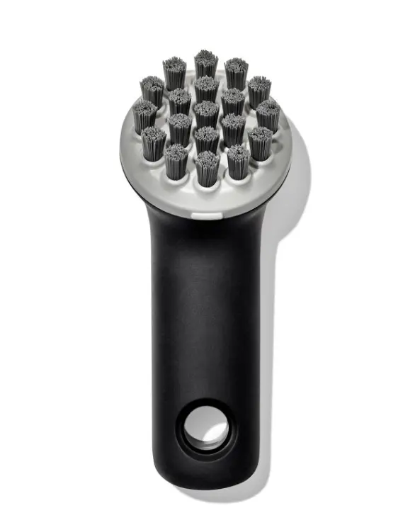 Oxo Good Grips Cast Iron Scrub Brush – Stiff-Bristle Skillet Cleaner 1