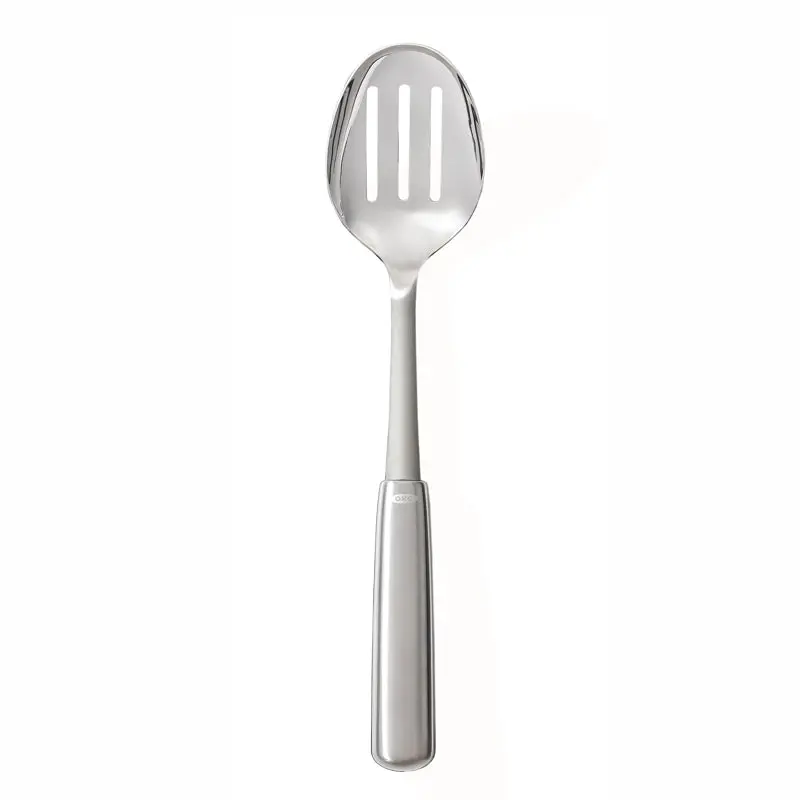 Oxo Steel Slotted Cooking Spoon – Heat-Resistant, Dishwasher-Safe 1