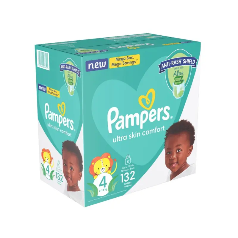 Pampers Anti-Rash Shield Taped Diapers – Pack Of 132 1