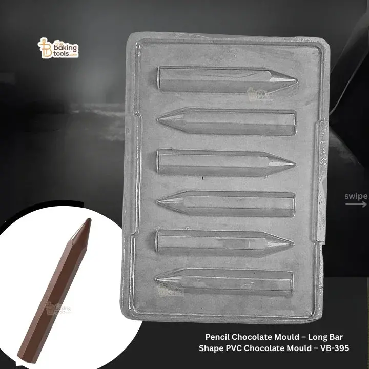 Pencil-Style Long-Bar Chocolate Mold – Flexible Pvc Design (Vb-395) 1