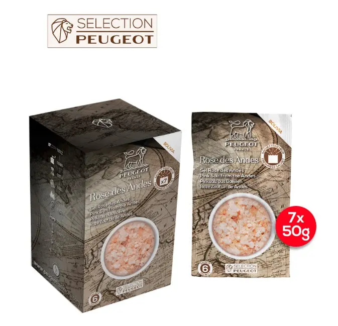 Peugeot Andean Pink Salt From Bolivia – 350G Gourmet Seasoning 1