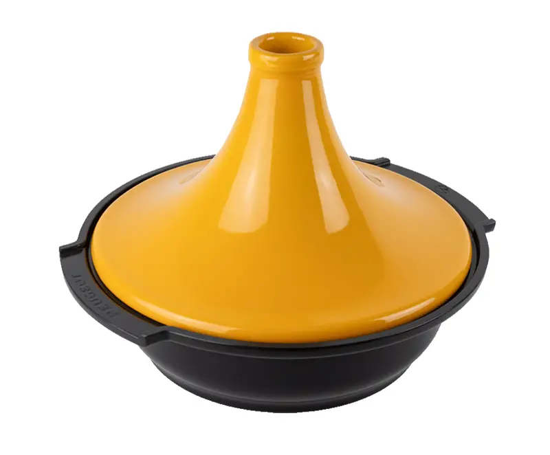 Peugeot Atlas Tagine Cookware – Saffron Yellow Ceramic 1