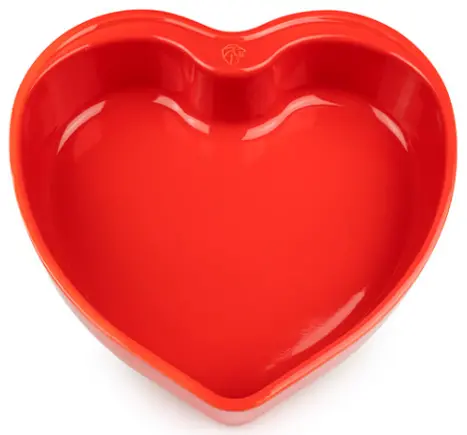 Peugeot For You Ceramic Heart Dish – Red, 10-Inch Serving Pan 1