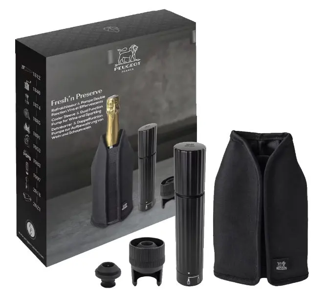 Peugeot Fresh N' Preserve Wine & Sparkling Wine Vacuum Sealing Gift Set 1