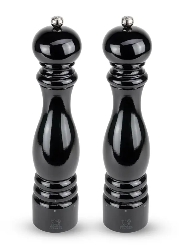 Peugeot Paris U'Select Black Lacquer Salt & Pepper Mill Set (12" / 30 Cm) 1