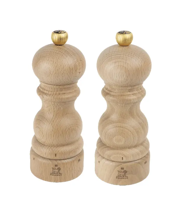Peugeot Paris U'Select Natural Wood Salt & Pepper Grinder Set (6" / 15 Cm) 1