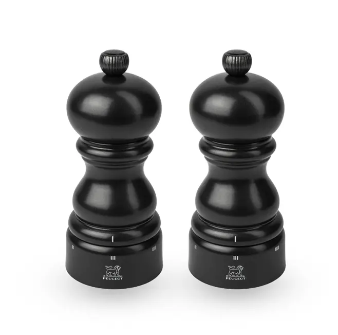 Peugeot Paris U'Select Satin Black Salt & Pepper Grinder Set (5" / 13 Cm) 1