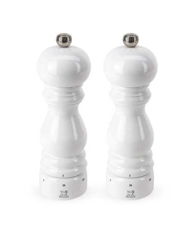 Peugeot Paris U'Select White Lacquer Salt & Pepper Mill Set (7" / 18 Cm) 1