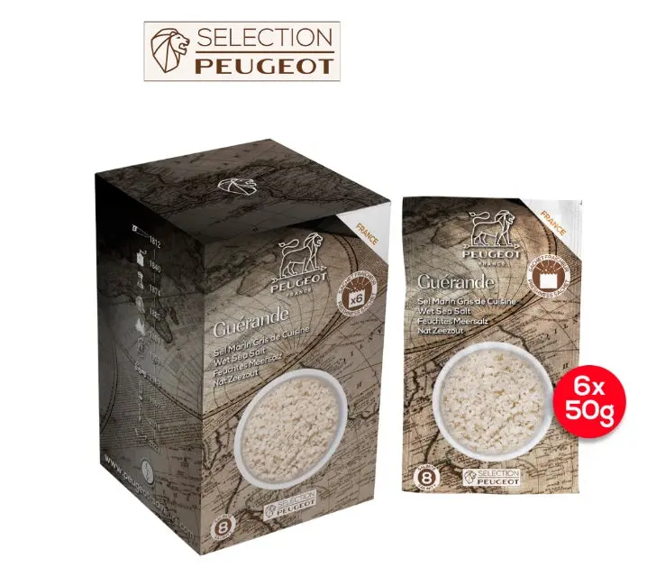 Peugeot Sel De Guérande Fine Wet Sea Salt – 300 G Gourmet French Salt 1