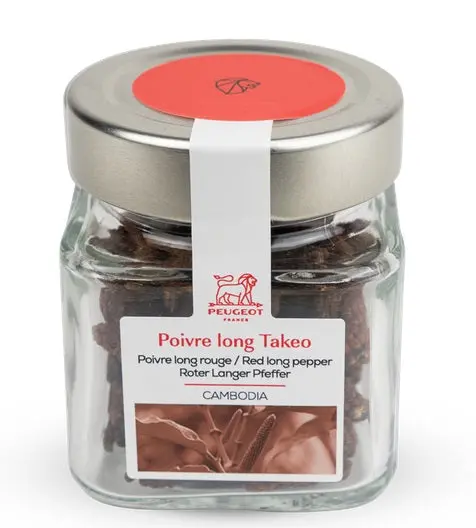 Peugeot Takeo Cambodia Red Long Peppercorns – 40G Gourmet Spice 1