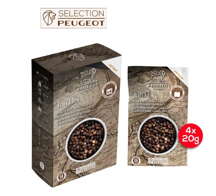 Peugeot Tan Hoi Whole Black Peppercorns – 80G 1