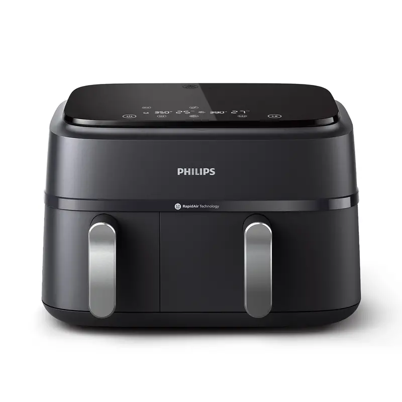 Philips 3000 Series Dual-Basket Air Fryer – 9.5 Qt (9L) Capacity 1
