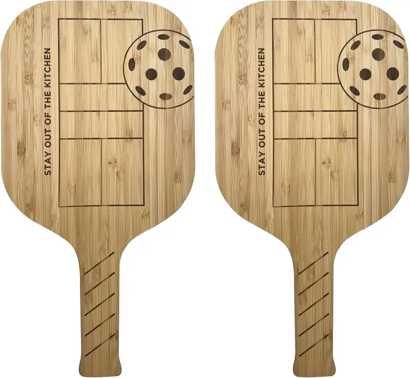 Pickleball-Inspired Cheese Serving Paddle Set – 2-Pack, Fox Run 1