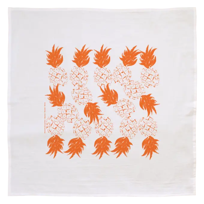 Pineapple Flour Sack Kitchen Towel – Handmade In Hawai'I 1