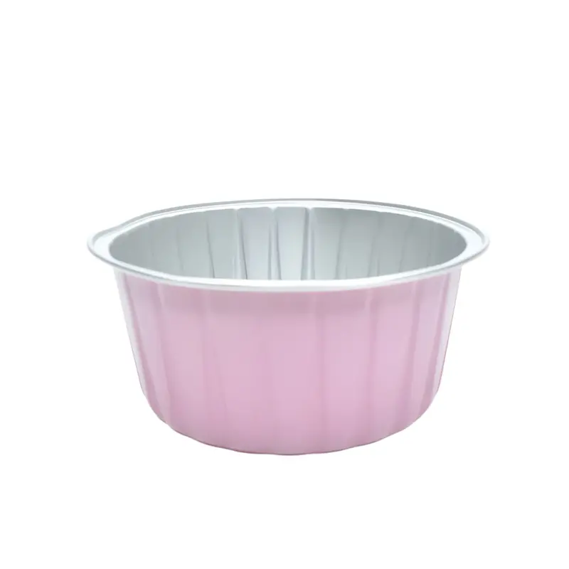 Pink Round Foil Containers With Lids – Playful 10-Piece Pack For Sweet Treats & Special Occasions (Cl079-D) 1