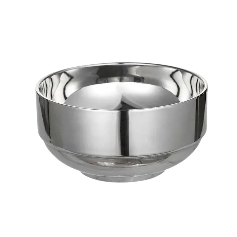 Polished Silver Stainless Steel Serving Bowl 1