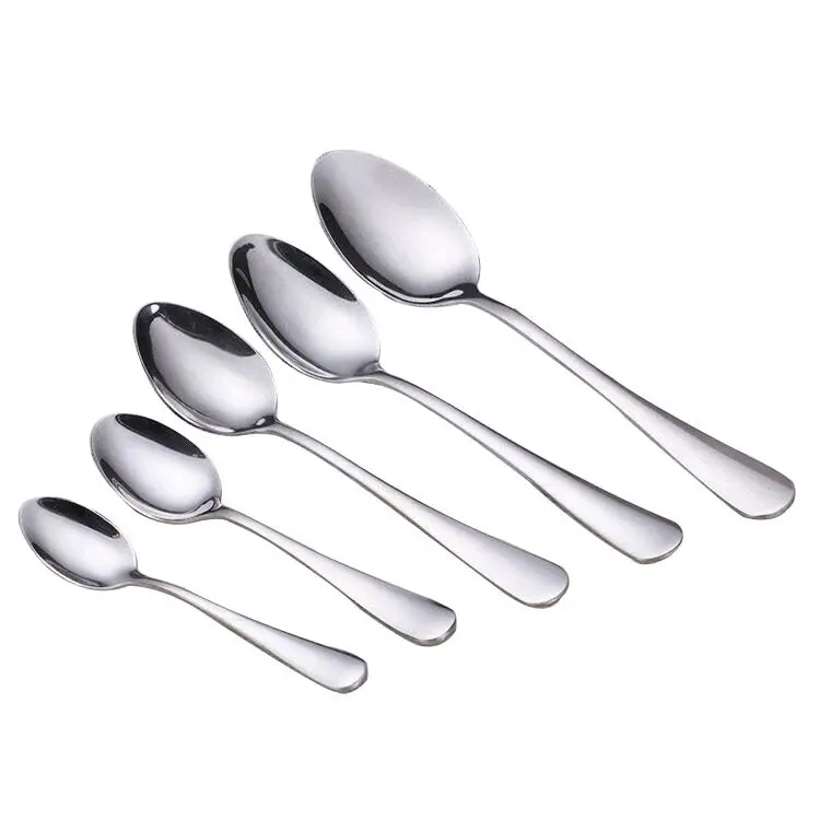 Polished Stainless Steel Serving Spoon Set 1