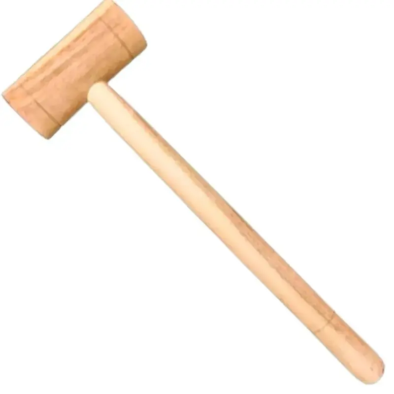 Polished Wooden Piñata Hammer – 10-Inch Heavy-Duty Craft Tool 1