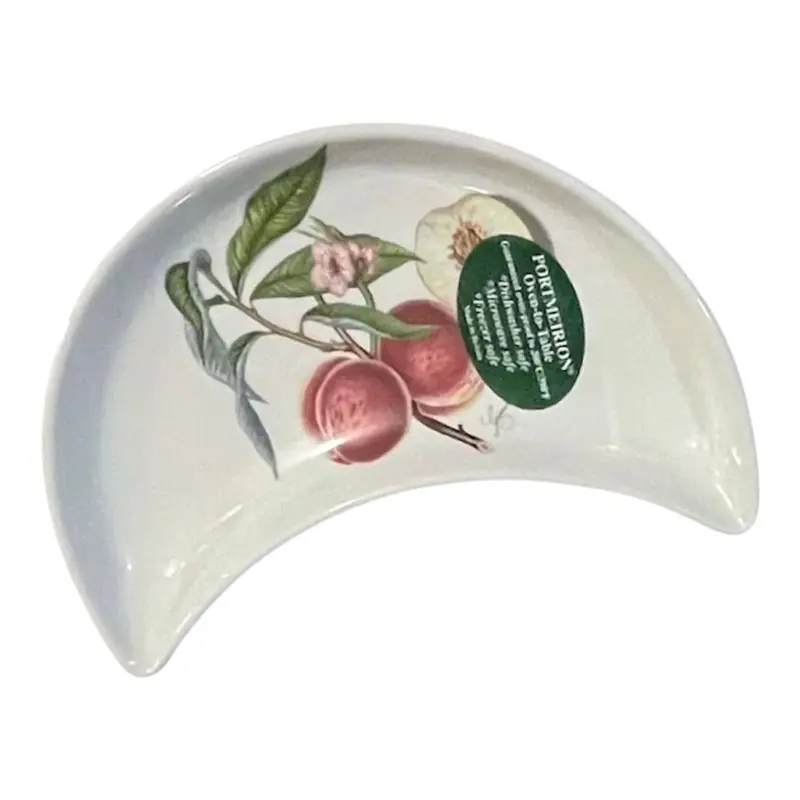 Portmeirion Pomona English Ceramic Half-Moon Plate 1