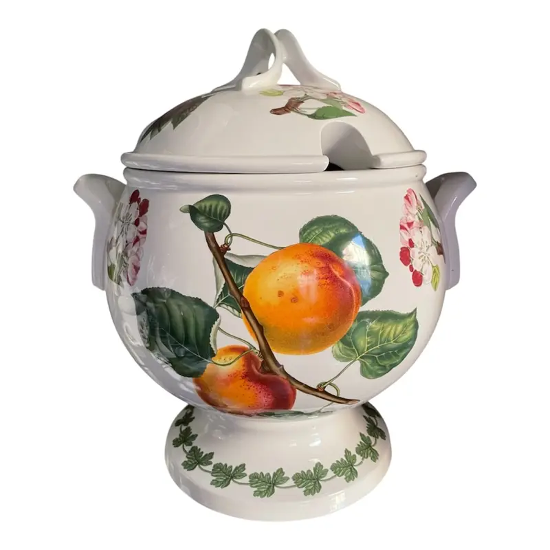 Portmeirion Pomona Footed Ceramic Soup Tureen 1