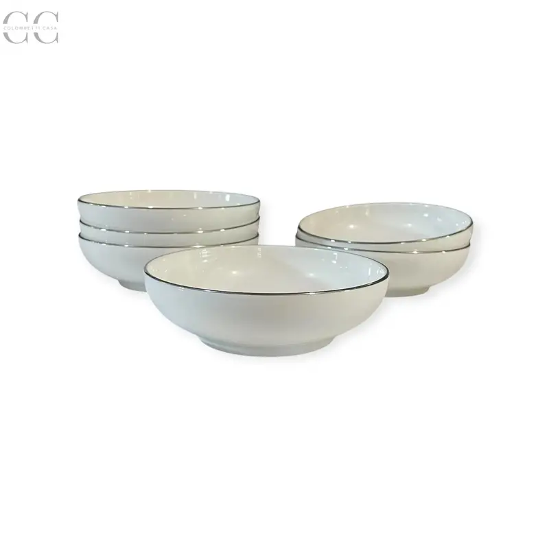 Praga Platinum-Trimmed Ramekin Set – 6 Pieces, Richard Ginori Bone China 1