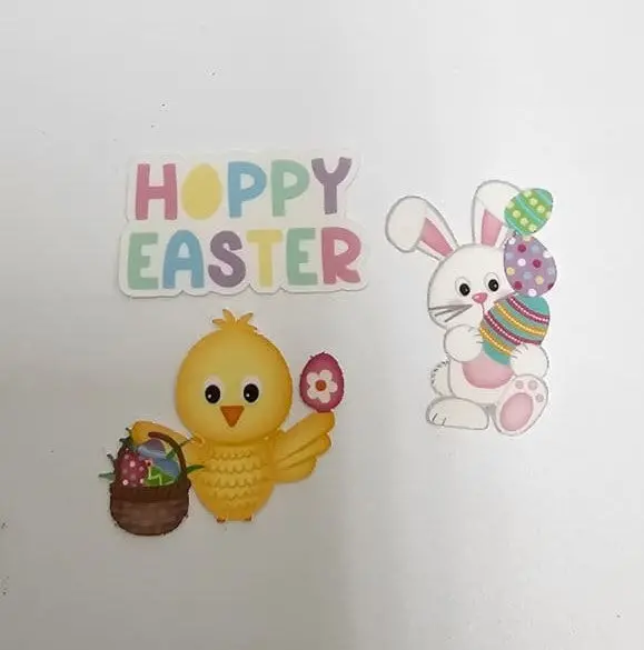 Pre-Cut Edible Easter-Themed Decorations – 12-Piece Pack 1