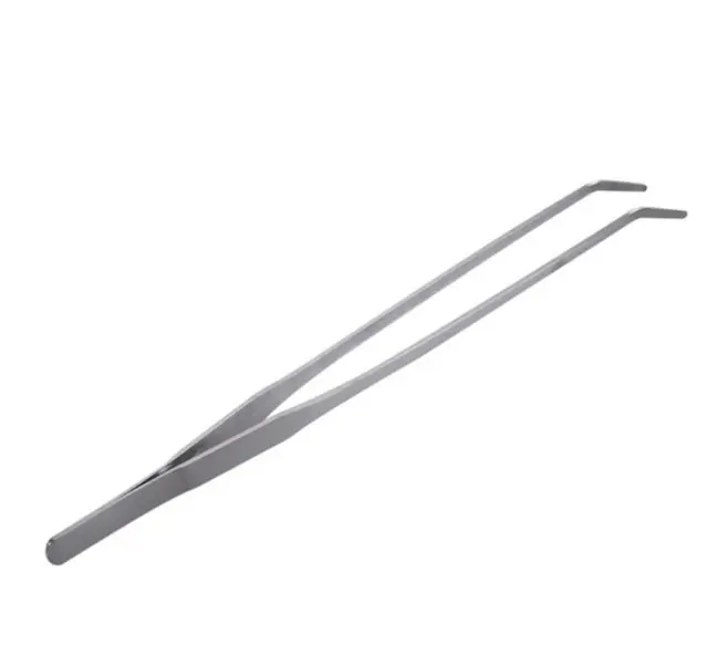 Precision Stainless Steel Angled Tweezers For Culinary Use 1