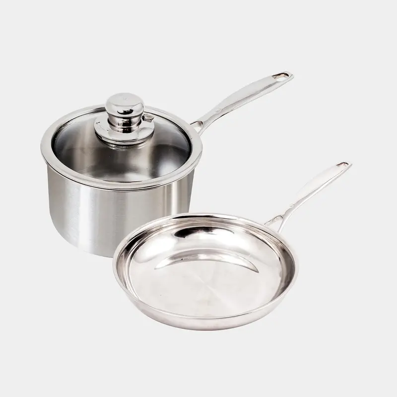 Premium 3-Piece Clad Cookware Set – Induction-Ready 1