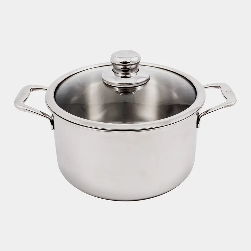 Premium Clad 6.7-Quart Dutch Oven For Induction Stovetops With Glass Lid 1