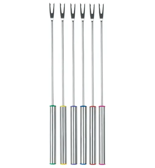 Premium Stainless Steel Fondue Forks – 6-Pack (Trudeau) 1