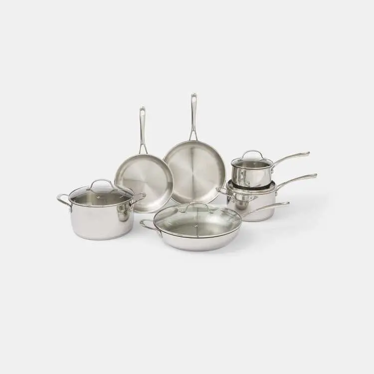 Premium Steel Dlx 10-Piece Professional Cookware Set 1