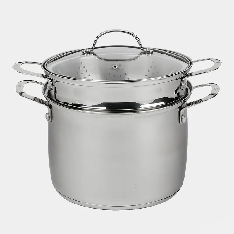 Premium Steel Dlx Stainless Steel Pasta Pot – 7.6 Qt, Induction-Safe 1