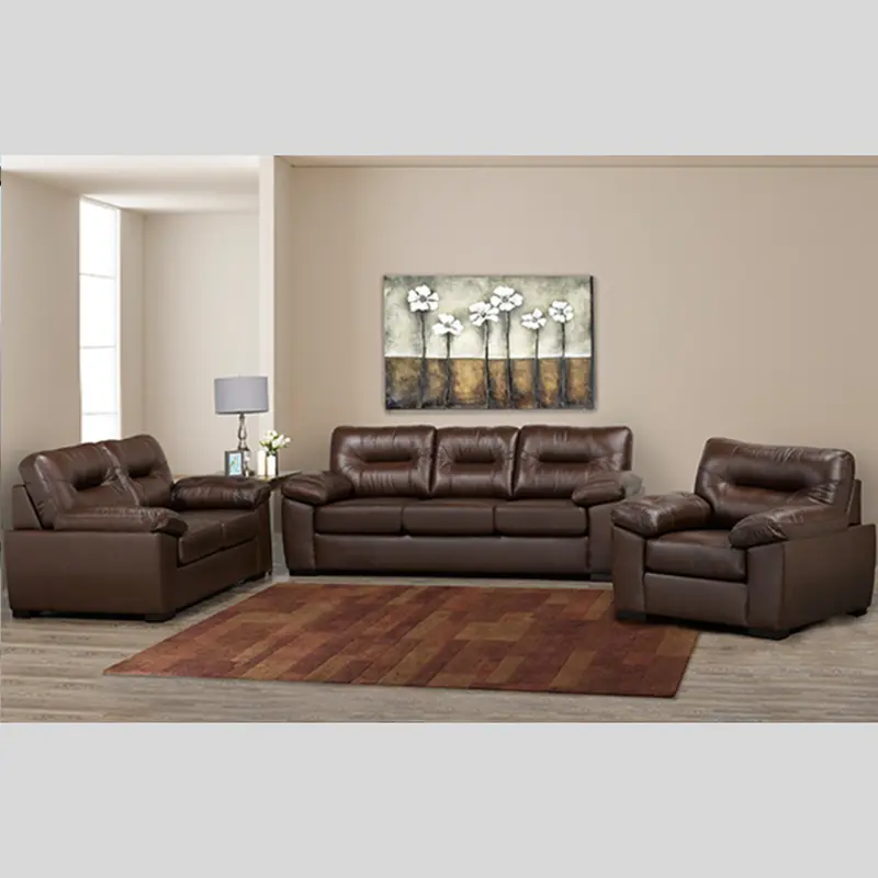 Premium Windsor-Style Leather Sofa Set 1