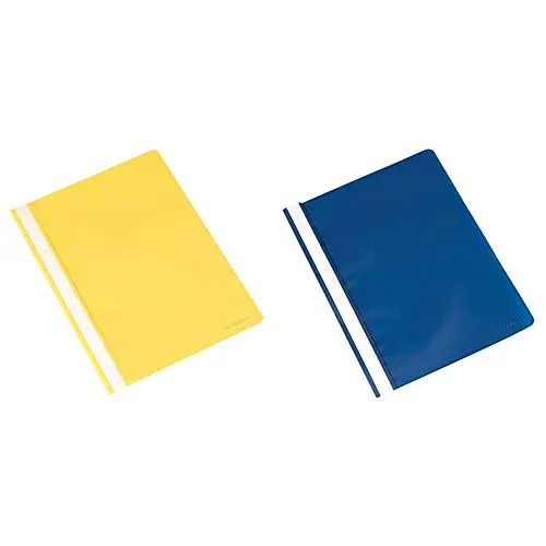Q-Connect Yellow A4 Project Folder – Sturdy Cardstock, Pack Of 25 1