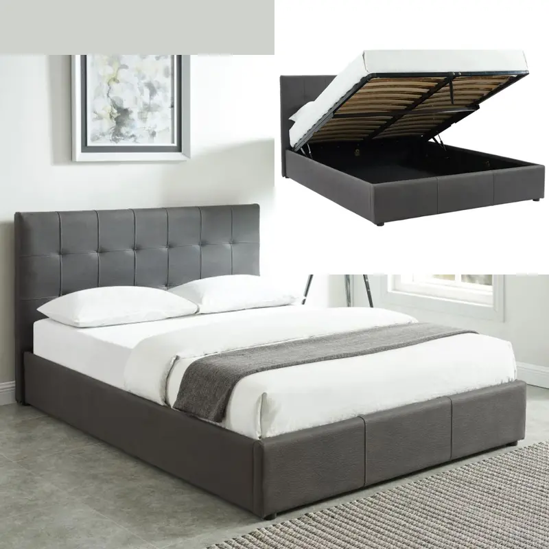 Queen Hydraulic Lift Storage Bed Frame 1
