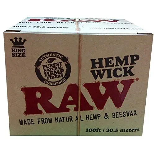 Raw Organic Hemp Wick – 30.5-Metre Beeswax-Coated Dispenser Roll 1