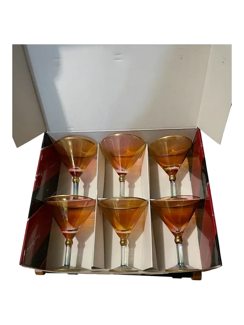 Red-And-Blue Accent Bowls With Gold Trim – 6-Piece Set By Pierre Cardin 1