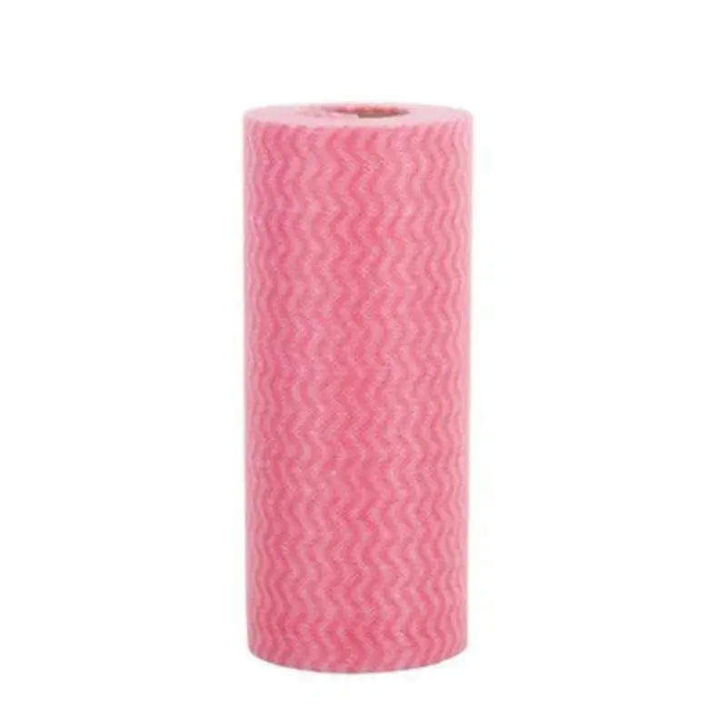 Red Disposable Microfiber Dishcloth Roll 1