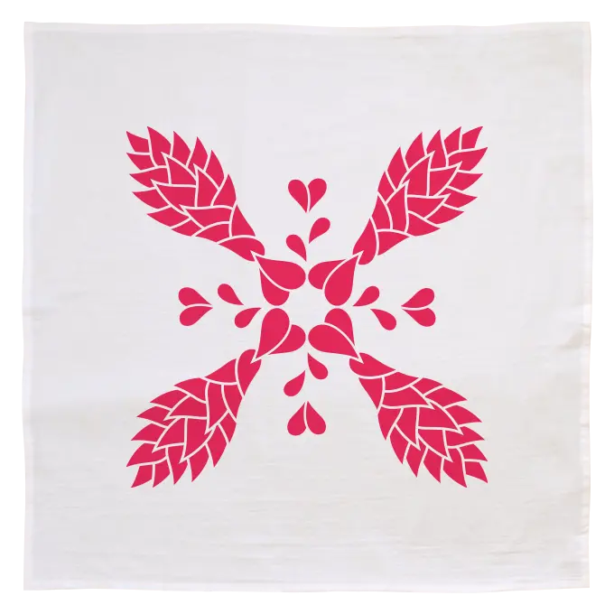 Red Ginger Flour Sack Kitchen Towel – Handmade In Hawai'I 1
